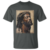 Religious Black Jesus With Crown Of Thorns T Shirt