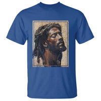Religious Black Jesus With Crown Of Thorns T Shirt