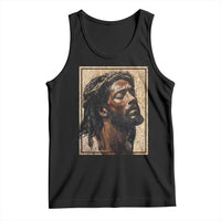 Religious Black Jesus With Crown Of Thorns Tank Top