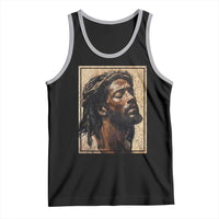 Religious Black Jesus With Crown Of Thorns Tank Top