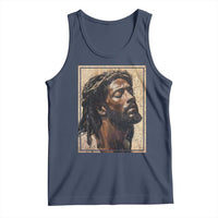 Religious Black Jesus With Crown Of Thorns Tank Top