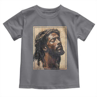 Religious Black Jesus With Crown Of Thorns Toddler T Shirt
