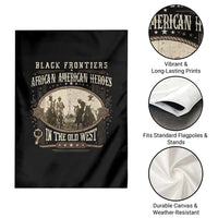 African American Cowboy Garden Flag Black Frontiers African American Heroes In The Old West - Wonder Print Shop