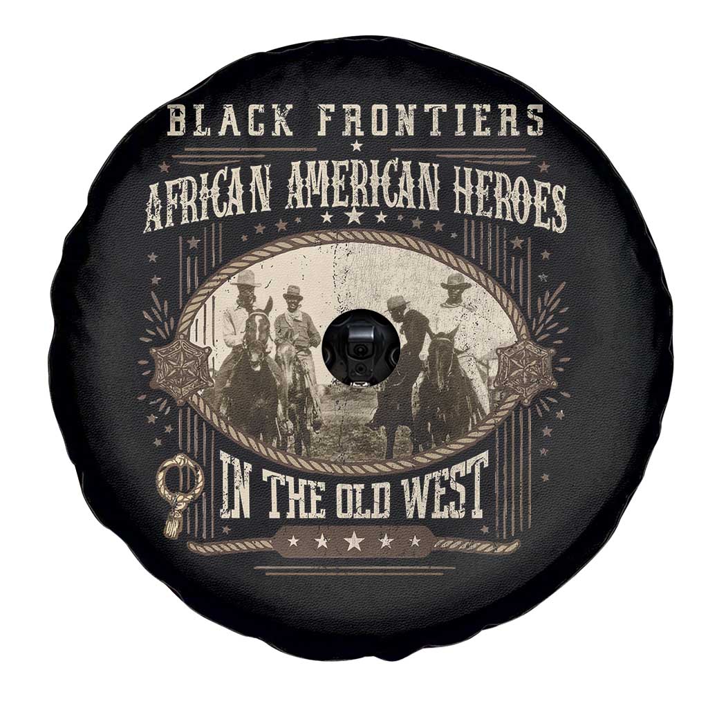 African American Cowboy Spare Tire Cover Black Frontiers African American Heroes In The Old West - Wonder Print Shop