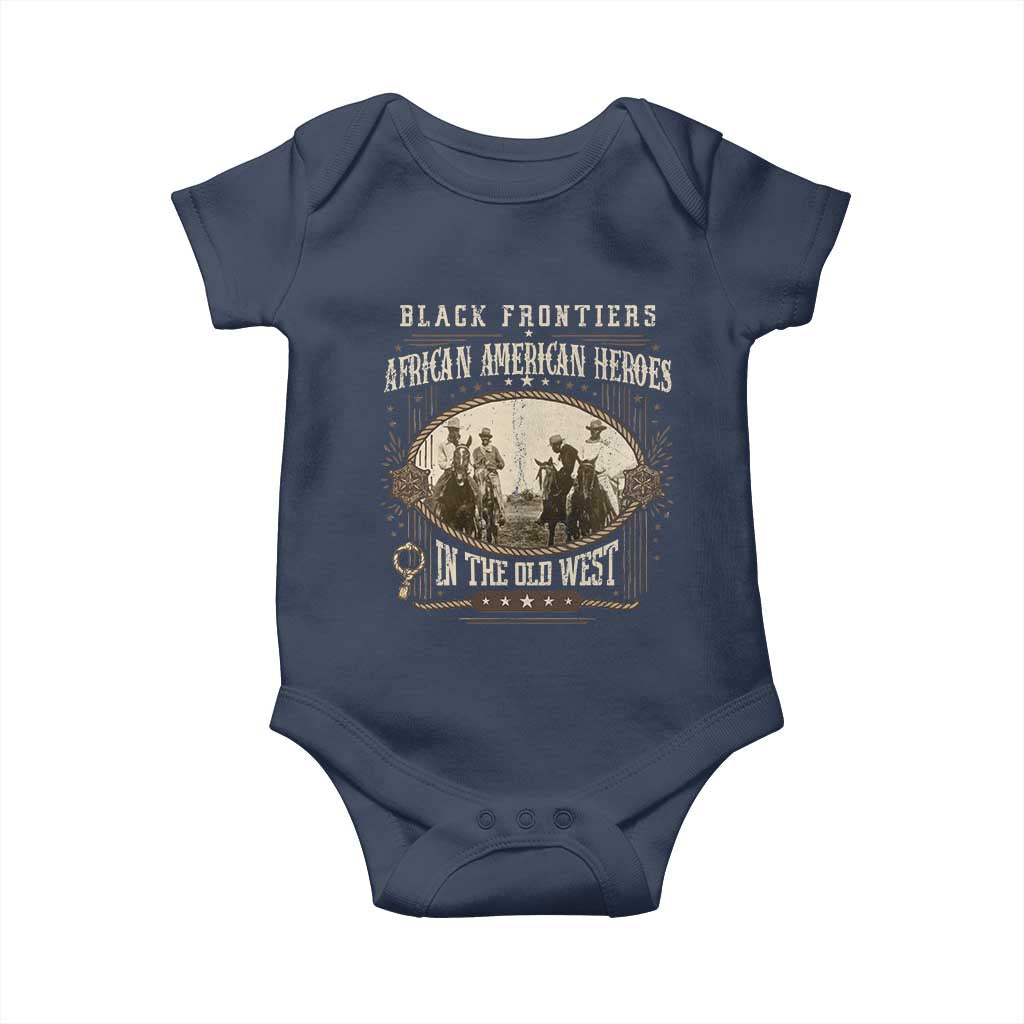 African American Cowboy Baby Onesie Black Frontiers African American Heroes In The Old West - Wonder Print Shop