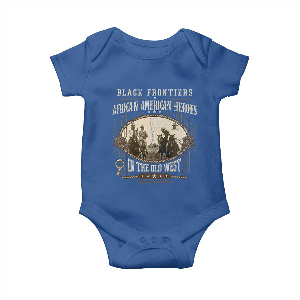 African American Cowboy Baby Onesie Black Frontiers African American Heroes In The Old West - Wonder Print Shop