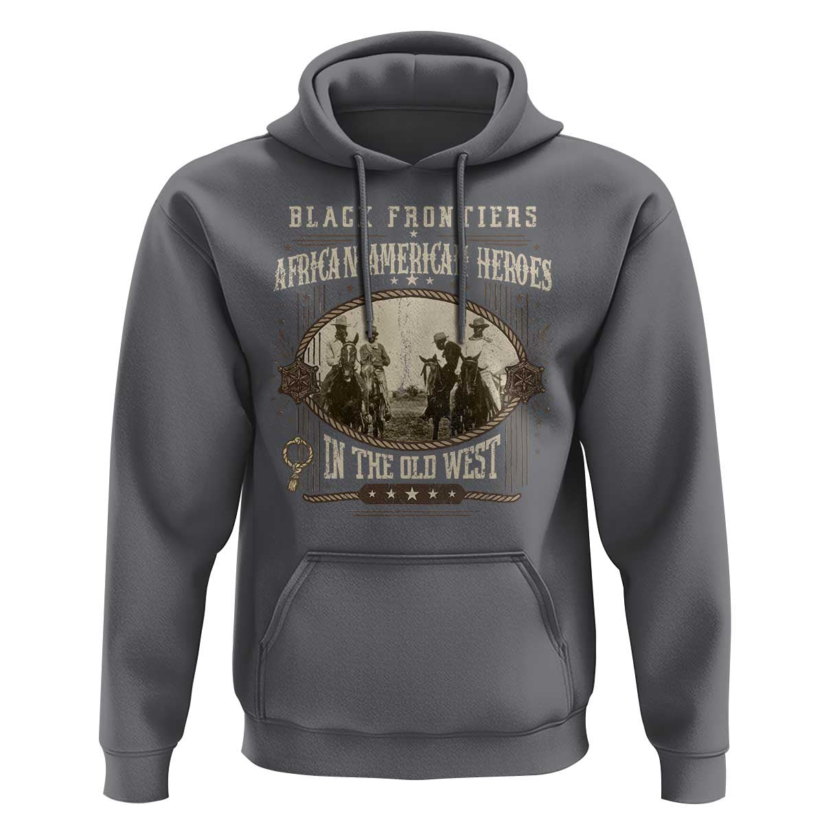 African American Cowboy Hoodie Black Frontiers African American Heroes In The Old West - Wonder Print Shop
