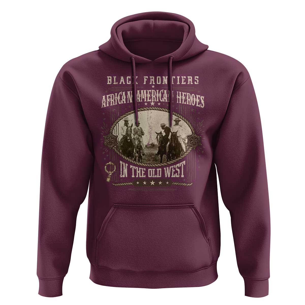 African American Cowboy Hoodie Black Frontiers African American Heroes In The Old West - Wonder Print Shop