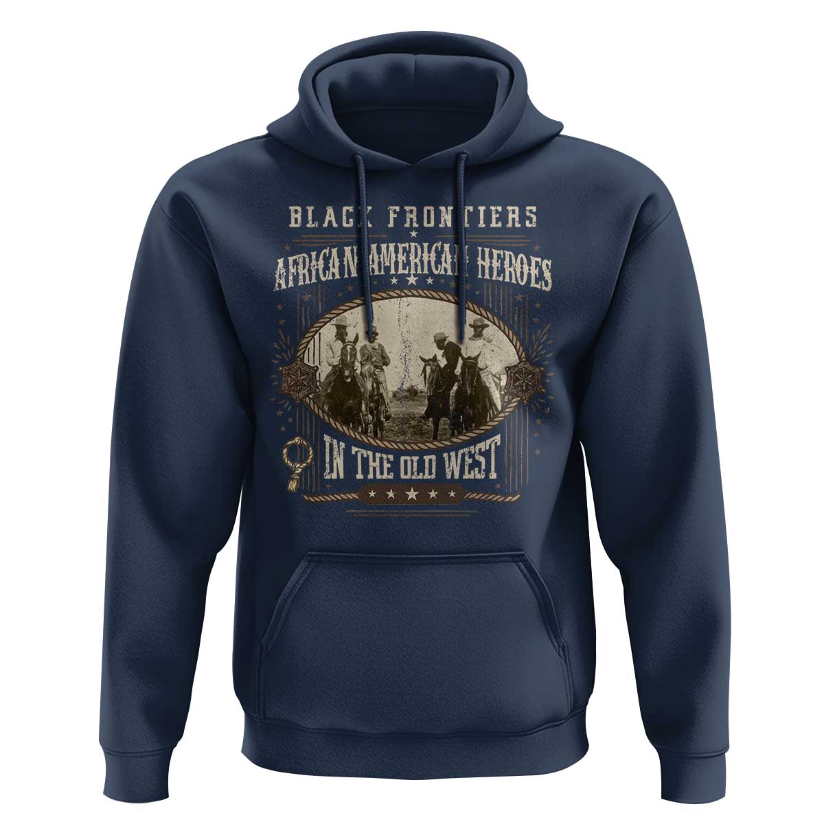 African American Cowboy Hoodie Black Frontiers African American Heroes In The Old West - Wonder Print Shop