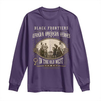 African American Cowboy Long Sleeve Shirt Black Frontiers African American Heroes In The Old West - Wonder Print Shop