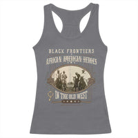 African American Cowboy Racerback Tank Top Black Frontiers African American Heroes In The Old West - Wonder Print Shop