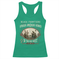 African American Cowboy Racerback Tank Top Black Frontiers African American Heroes In The Old West - Wonder Print Shop