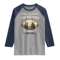 African American Cowboy Raglan Shirt Black Frontiers African American Heroes In The Old West - Wonder Print Shop
