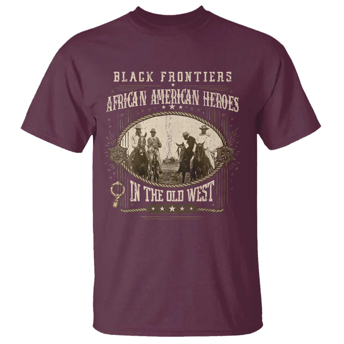 African American Cowboy T Shirt Black Frontiers African American Heroes In The Old West - Wonder Print Shop