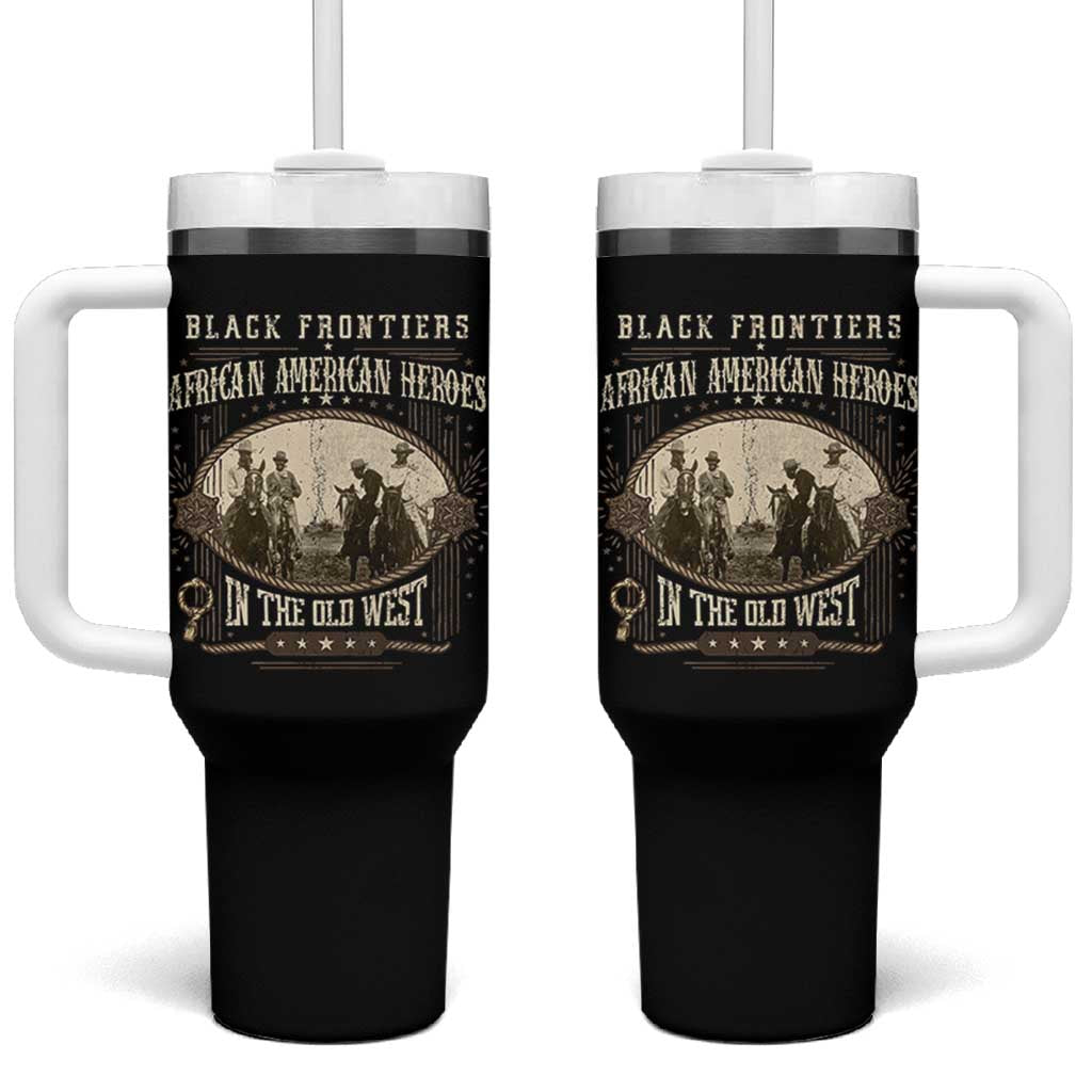 African American Cowboy Tumbler With Handle Black Frontiers African American Heroes In The Old West - Wonder Print Shop