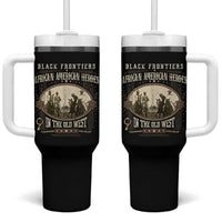 African American Cowboy Tumbler With Handle Black Frontiers African American Heroes In The Old West - Wonder Print Shop