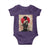 Funny African America Samurai Baby Onesie Japanese Art Black Warrior Fighter