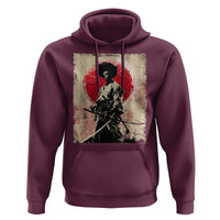 Funny African America Samurai Hoodie Japanese Art Black Warrior Fighter