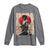 Funny African America Samurai Long Sleeve Shirt Japanese Art Black Warrior Fighter