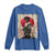 Funny African America Samurai Long Sleeve Shirt Japanese Art Black Warrior Fighter