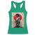 Funny African America Samurai Racerback Tank Top Japanese Art Black Warrior Fighter