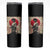 Funny African America Samurai Skinny Tumbler Japanese Art Black Warrior Fighter