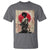 Funny African America Samurai T Shirt Japanese Art Black Warrior Fighter