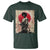 Funny African America Samurai T Shirt Japanese Art Black Warrior Fighter