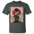 Funny African America Samurai T Shirt Japanese Art Black Warrior Fighter
