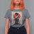 Funny African America Samurai T Shirt For Women Japanese Art Black Warrior Fighter