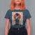 Funny African America Samurai T Shirt For Women Japanese Art Black Warrior Fighter