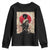 Funny African America Samurai Youth Sweatshirt Japanese Art Black Warrior Fighter
