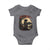 Funny African America Samurai Baby Onesie Japanese Art Black Warrior Sakura