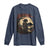 Funny African America Samurai Long Sleeve Shirt Japanese Art Black Warrior Sakura
