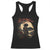 Funny African America Samurai Racerback Tank Top Japanese Art Black Warrior Sakura