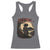 Funny African America Samurai Racerback Tank Top Japanese Art Black Warrior Sakura