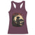 Funny African America Samurai Racerback Tank Top Japanese Art Black Warrior Sakura