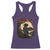 Funny African America Samurai Racerback Tank Top Japanese Art Black Warrior Sakura