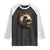 Funny African America Samurai Raglan Shirt Japanese Art Black Warrior Sakura