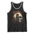 Funny African America Samurai Tank Top Japanese Art Black Warrior Sakura