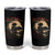 Funny African American Samurai Tumbler Cup Japanese Art Black Warrior Sakura