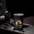 Funny African American Samurai Tumbler Cup Japanese Art Black Warrior Sakura