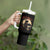 Funny African American Samurai Tumbler With Handle Japanese Art Black Warrior Sakura