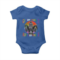 Funny Gay By Chance Alpha By Choice Baby Onesie Wolf Alpha LGBTQ - Wonder Print Shop