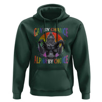 Funny Gay By Chance Alpha By Choice Hoodie Wolf Alpha LGBTQ - Wonder Print Shop