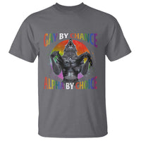 Funny Gay By Chance Alpha By Choice T Shirt Wolf Alpha LGBTQ - Wonder Print Shop