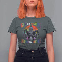 Funny Gay By Chance Alpha By Choice T Shirt For Women Wolf Alpha LGBTQ - Wonder Print Shop