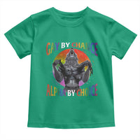 Funny Gay By Chance Alpha By Choice Toddler T Shirt Wolf Alpha LGBTQ - Wonder Print Shop