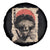 African American Female Samurai Warrior Spare Tire Cover Japanese Art Black Onna Bugeisha