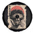 African American Female Samurai Warrior Spare Tire Cover Japanese Art Black Onna Bugeisha